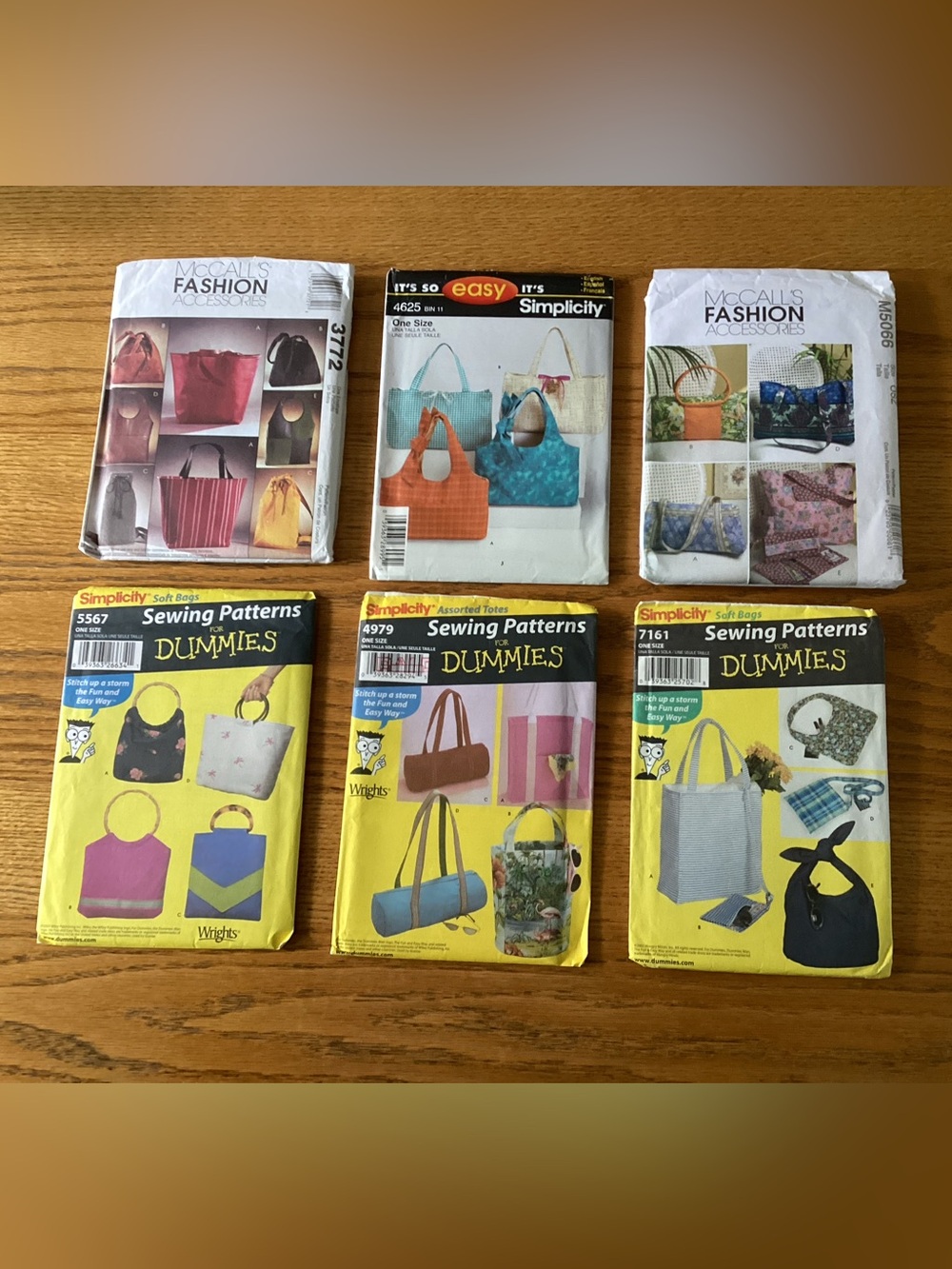 Assorted Sewing Patterns for Women Bags